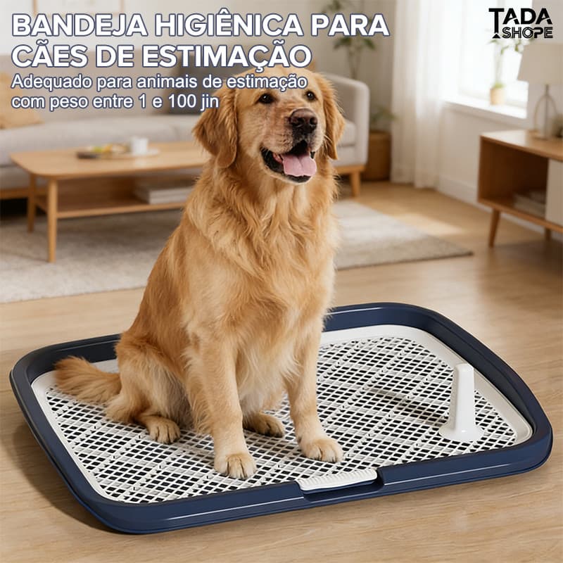 Tapete Higiênico para Cachorro Reutilizável com Grade, Banheiro Pet para Filhotes e Cães Pequenos e Médios TADASHOPE