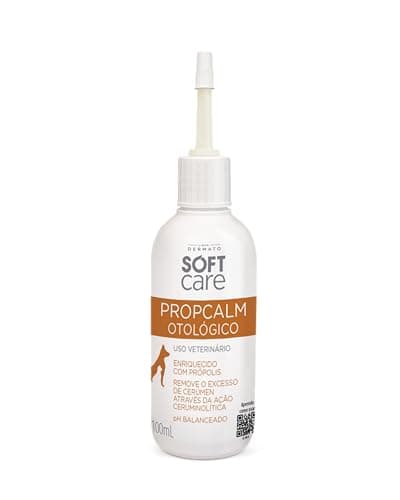 Soft Care Propcalm Solução Otológico 100ml cães e gatos Pet Society