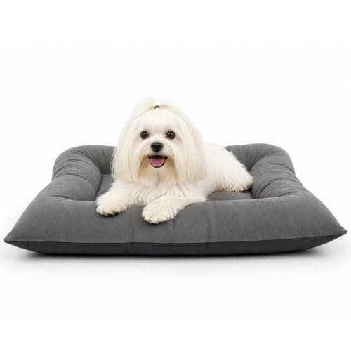 Cama Colchonete Suede Pequeno para Cachorro e Gato Impermeável Pet (Cinza)