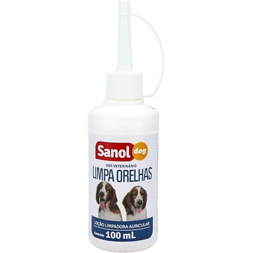 Sanol Dog Limpa Orelhas 100Ml Branco