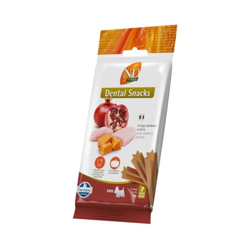 Petisco Dental N&D Pumpkin para Cães de Raças Mini e Pequenas Sabor Frango e Romã 60g