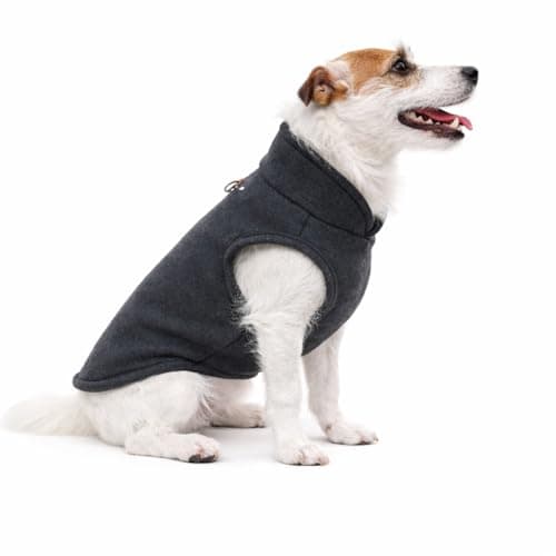 Roupa Pet para Cachorros e Gatos  Colete Soft Quentinho para o Frio  Confortável e Macio  Pequeno, Médio e Grande Porte (Preto, 2)
