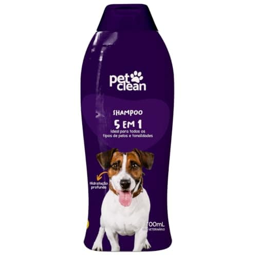Shampoo para Cães 5 em 1-700ml, Pet Clean