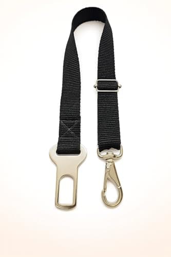 Cinto de Segurança para Cães PET Regulável Mosquetão com Trava em Aço Fita Nylon 20mm Encaixe Universal para Carro  Transporte Seguro e Confortável -SHACK