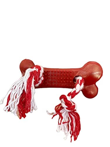 Osso Higiênico Com Corda,Pequeno,Brinquedo para Cachorro,Brinquedo para Cães