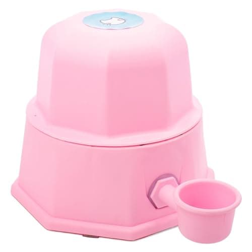 Bebedouro Pelo Longo Animais Pet Ronroneria Capacidade 2,3 Litros (Rosa, Único)
