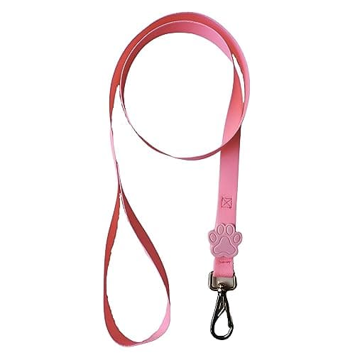 Guia Neon Para Cachorros,P,Guia para Cães,Reforçada e Resistente,Caminhadas e Viagens,Rosa