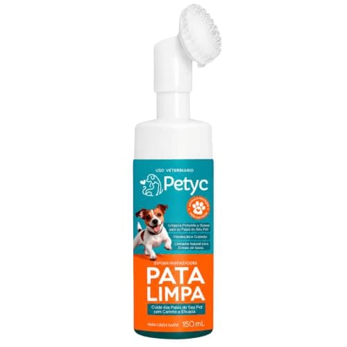 Pata Limpa 150 mL PETYC Higienizador de Patas para Cães e Gatos Espuma Relaxante (1 unidade)