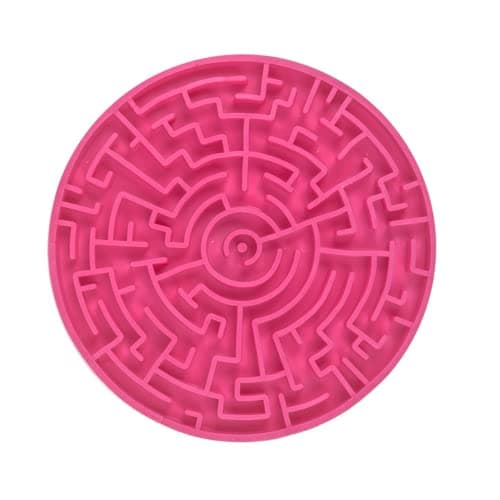 Pet Games Labirinto Pink P -Tapete Para Lamber E Comedouro Para Cães
