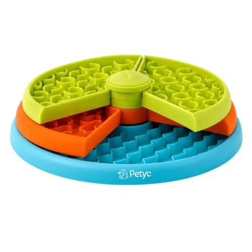 Comedouro Lento Labirinto 3 Níveis PETYC Alimentação Controlada para Pets 27x15 cm Design Inovador