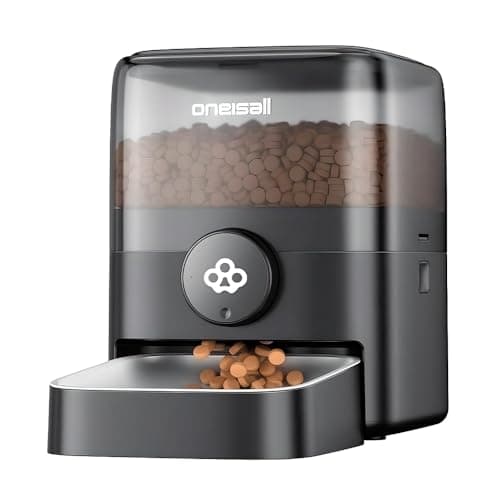 Comedouro Automático 3 Litros Programável para Cães e Gatos  Alimentador Pet Botão Horários Regulares  Dispenser Ração Diária  Modelo PF05