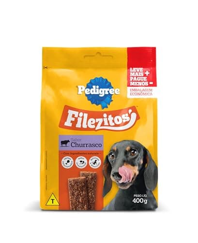 Petisco Pedigree Filezitos Bifinho Churrasco Cães Adultos 400g