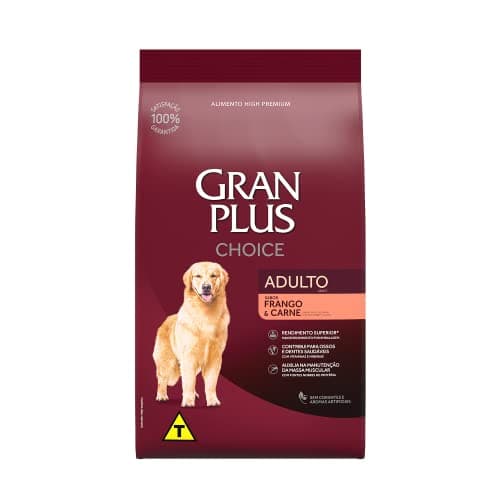 GranPlus Affinity - Choice Cães Adultos Frango Carne, Ração Guabi, 15kg