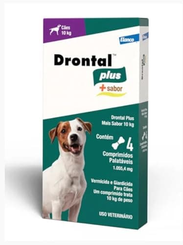 Drontal Plus Vermífugo Sabor Carne - para Cães até 10 Kg, Bayer