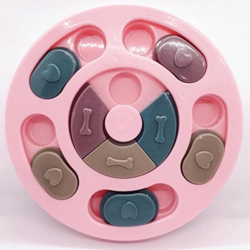 Genérico Puzzle Interativo para Cães - Estimulação Mental - Rosa - 24cm