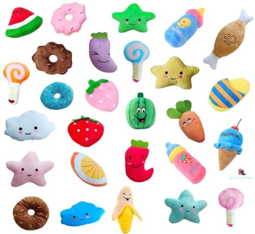 Kit 6 Pelucias Pet Brinquedo para Cães Cachorros Pequeno Porte e Filhotes