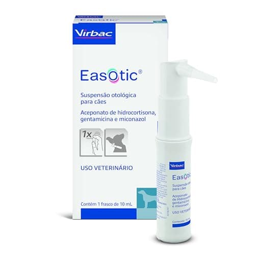 Virbac Easotic Tratamento Otológico para Cães 10 mL  Tratamento Cão Otite Virbac Otológico
