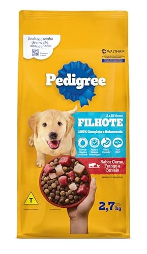 PEDIGREE Ração Carne Frango e Cereais Cães Filhotes 2,7 kg