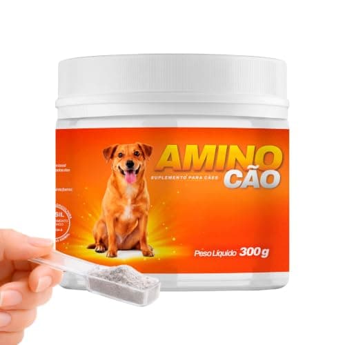 Suplemento Aminocão 300g para Cães  Vitaminas, Minerais, Aminoácidos e Probióticos  VeterinUp