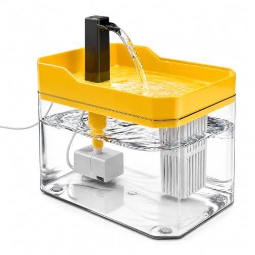 Fonte Bebedouro Automática para Gatos e Cães  Reservatório Transparente, Bomba Silenciosa, Circulação Contínua de Água, Filtro Integrado, Ideal para Pets - Premium
