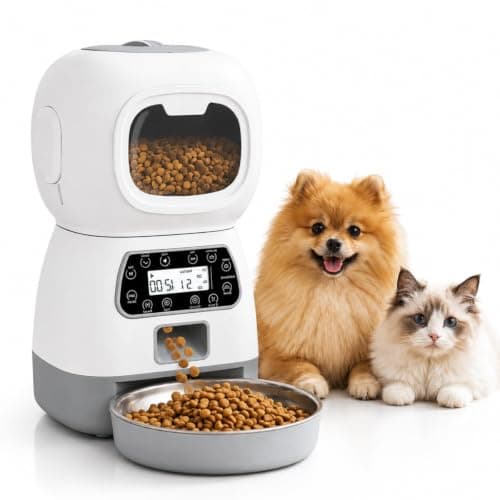 Alimentador Comedouro Pets Automático Programável Ração Comida Cães e Gatos
