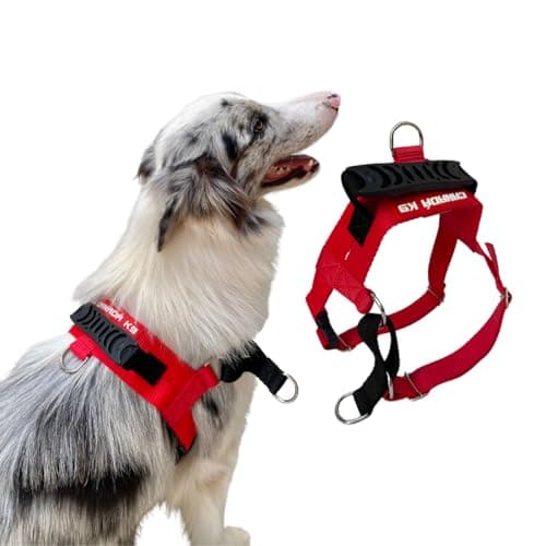 Coleira Peitoral Anti-puxão para Cães Fortes Tamanho M - Canadá K9 (vermelho)