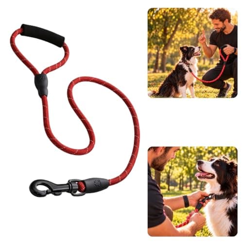 Guia Passeio Cachorro 1,2m Corda Resistente Coleira Pet Cão Segurança