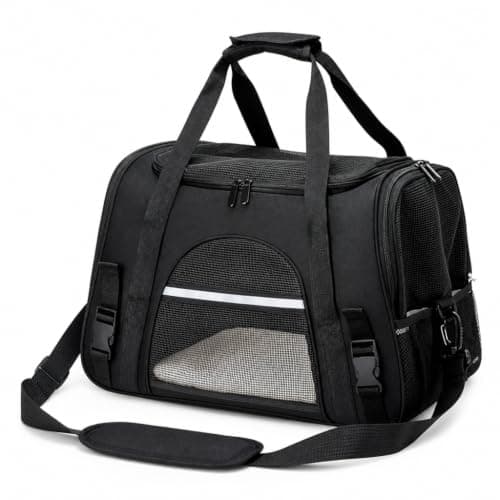 Bolsa Transporte Pet Cães Gatos Coelhos Ventilada 43x25x28cm