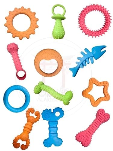 Kit 5 Brinquedos Mordedor Pet Cães Cachorro Porte Pequeno