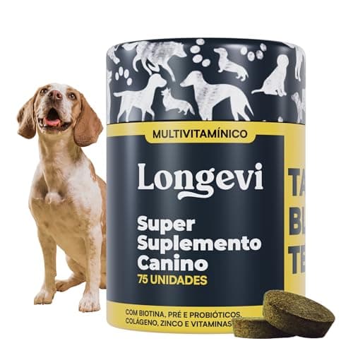 Longevi Suplemento para Cachorros 150g, Multivitamínico para pelo e pele