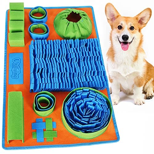 Vivifying Tapete Snuffle para cães, jogo de alimentação interativo para tédio e estimulação mental, tapete de cheiro ajuda cães pequenos e gatos a comer lentamente