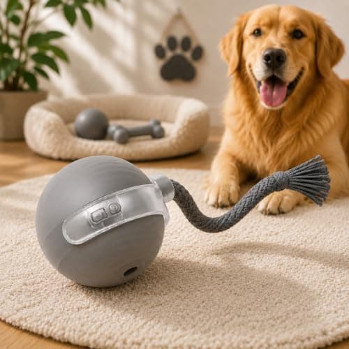 Bolinha Interativa para Cães e Gatos Brinquedo para Cachorro e Gato Bola Automática Pet com Movimento Desvio de Obstáculos e Brinquedo Resistente