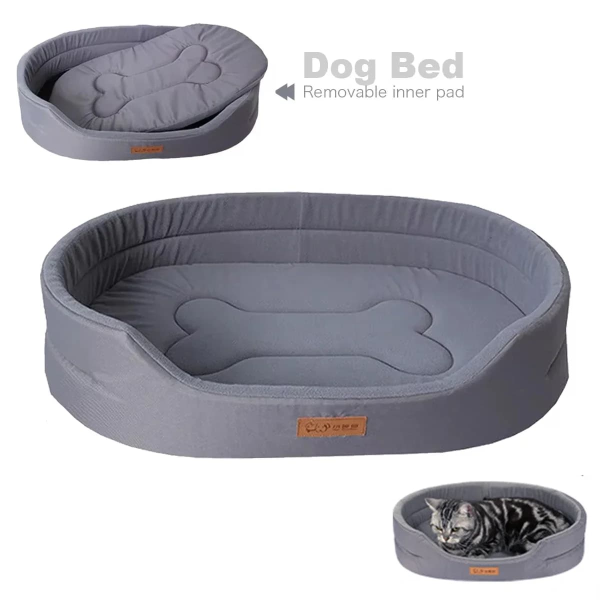 Cama impermeável de dupla finalidade para cães pequenos, sofá resistente ao desgaste, recuperação rápida, acessórios para cachorros, anti-urina, almofadas internas