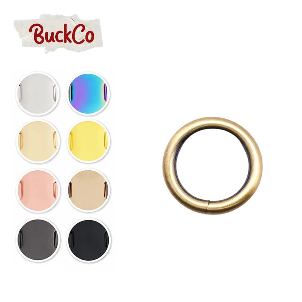 1 unidade de anel de metal com revestimento colorido opcional de 30mm, acessórios de ferragem para coleira de cachorro DIY, guia de cachorro, mochila com bolsa de tecido.