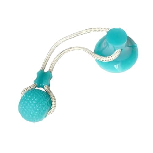 MORDEDOR PUSH BALL Corda com Bola e Ventosa Brinquedo Interativo para Cachorro (VERDE)