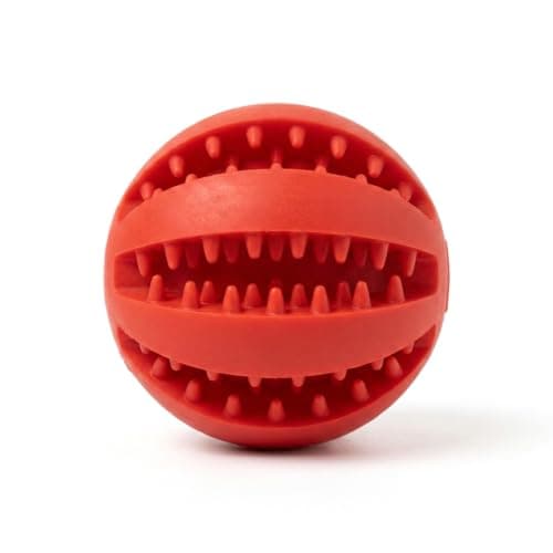 Bola Mordedor Porta Petisco para Cães 6cm Borracha TPR Limpeza Dental