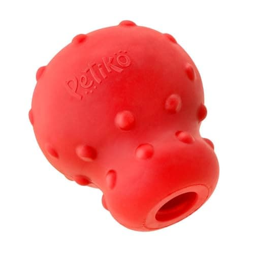 Brinquedo Mordedor Interativo Bolinha Essencial Dispenser de Petiscos e Ração Brinquedo de Borracha Para Cachorros Enriquecimento Ambiental Para Cães Tam. G Petiko