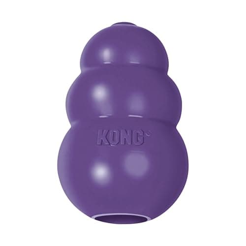 KONG Senior Brinquedo para cães com borracha natural suave Brinquedo durável para cães mais velhos Use guloseimas com brinquedo de mastigar de pelúcia Brinquedo para mastigar e pegar para