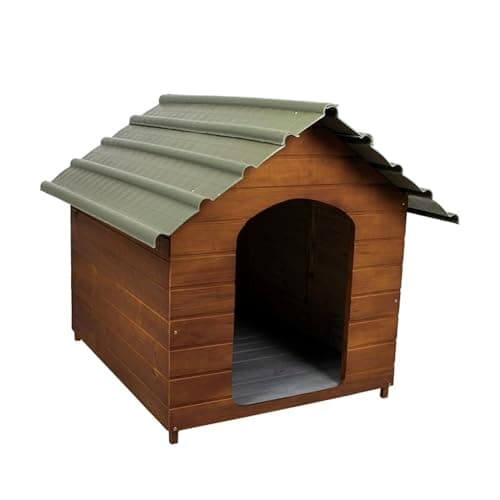 Casa Casinha De Cachorro com Telhado Ecológico Grande N5 (Cerejeira)