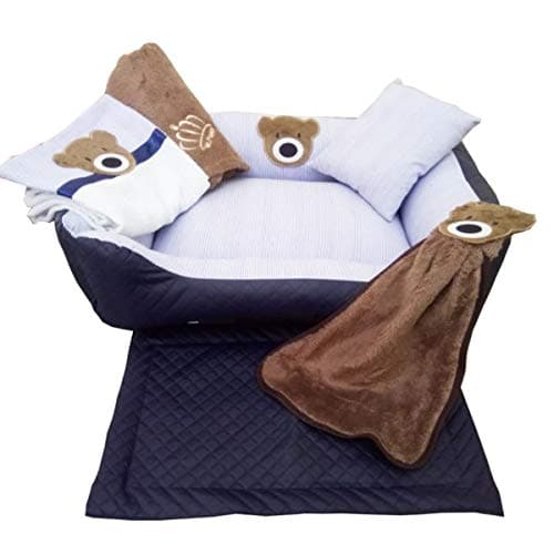 MR. PUPPY Enxoval Para Cachorro Little Bear Com 06 Peças Azul - Tm. P