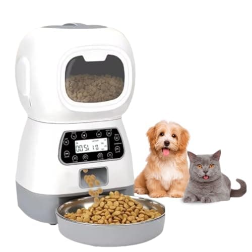 Alimentador Comedouro Automático Cães Gatos Programável Ração Comida Pets