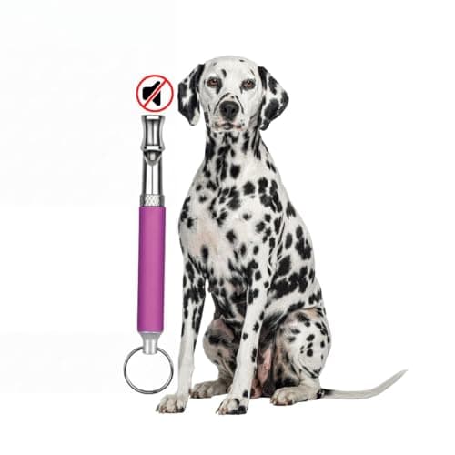 KAMUFLE Apito De Metal Ultrassônico Com Regulagem Adestramento Cães Treinamento Cachorro, ferramenta de ultrassom para parar de latir (Roxo)