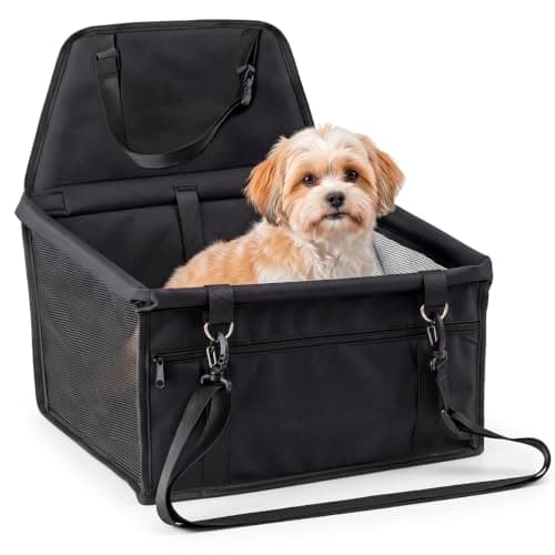 Cadeira Cadeirinha Assento De Pet Carro Transporte Cão Gato (Preto, Tamanho Único)