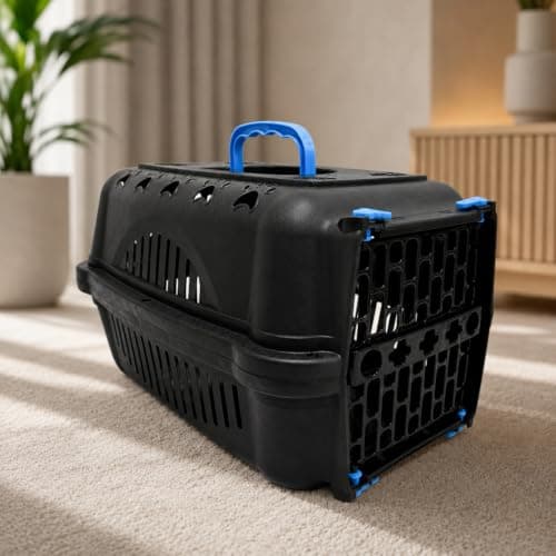 Caixa De Transporte Pet Para Cães Gatos Coelhos N3 Azul - Durapets