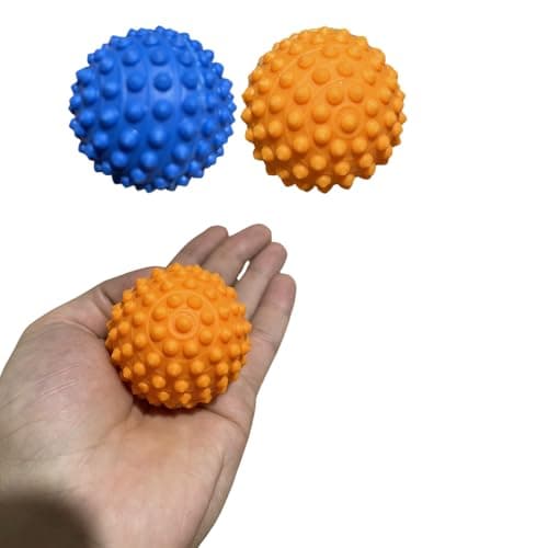 Bola Interativa para Cachorro, Kit 2 Unidades, 6 cm, 45g, Cores Variadas, Brinquedo Resistente para Cães