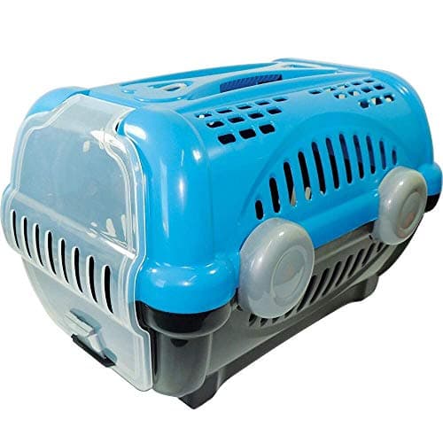 Furacão Pet Luxo Caixa de Transporte, Azul/Cinza, 2