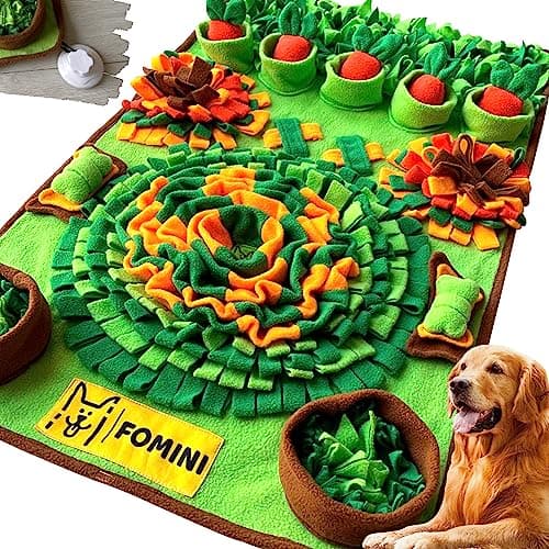 FOMINI Pet Snuffle Mat for Dogs - 33.5 x 19.7- Dog Puzzles and Enrichment Toys for Large Medium Dogs